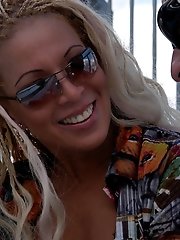 Brunette milf spreads her legs wide and waits for cock insertion